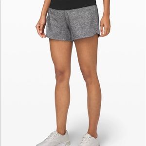 Lululemon Run Times Short II* 4” Heather Lux Multi Black/Black